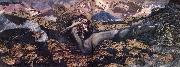 Mikhail Vrubel The demon tumbled oil painting on canvas